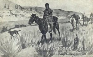 Frederic Remington Western Cowboy, Cowgirl 1941 light corner wear, postal use...