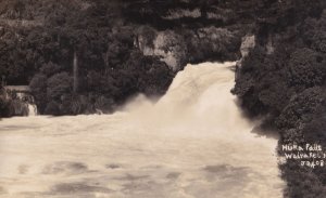 Huka Falls Wairakei Antique New Zealand Real Photo Postcard