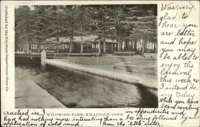 Killingly CT Wildwood Park c1905 Postcard United States Connecticut
