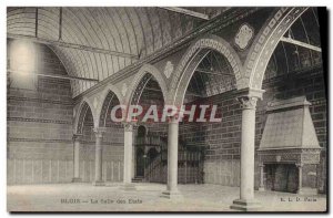 Old Postcard Blois La Salle Des Etats