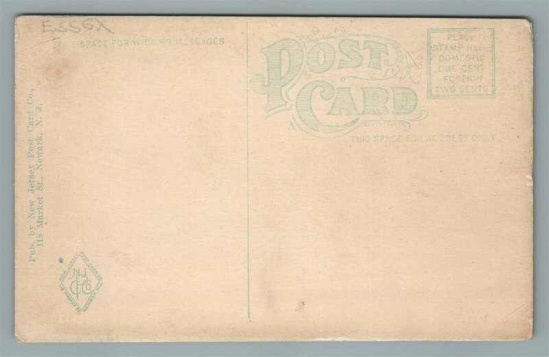 NEWARK NJ CENTRAL AVE. SCHOOL ANTIQUE POSTCARD