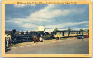 M-97907 Old Pioneer Train Western Village Hotel Last Frontier Las Vegas NV
