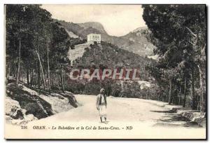 Old Postcard Oran Belvedere and Col de Santa Cruz