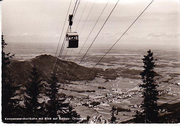 Mountain Cable Car - Aschau (Chiemgau) Germany 1958