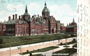 Vintage Postcard 1906 Johns Hopkins Hospital Building Baltimore Maryland MD