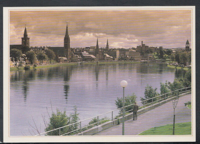 Scotland Postcard - Inverness From Friars Bridge     T4047