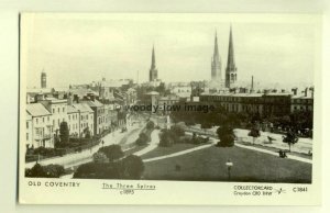 pp1280 - Old Coventry - The Three Spires - c1895 - Pamlin postcard