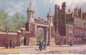 LONDON, England, 1900-1910s; Entrance To Lincolns Inn, TUCK #1538