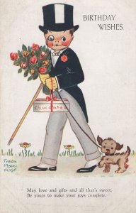 Freda Mabel Rose Just Married Box Of Chocolates Old Comic Postcard