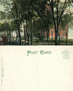 EASTON PA HIGH SCHOOL ANTIQUE POSTCARD