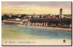 Valencia Old Postcard The Rhone and the Quays