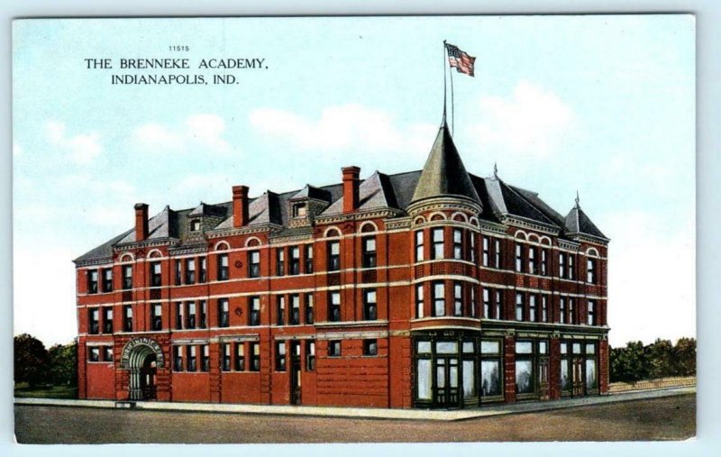 INDIANAPOLIS, Indiana IN ~ The BENNEKE ACADEMY Dance School c1910s   Postcard