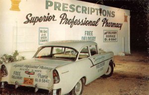 El Monte California Superior Professional Pharmacy Drug Store Postcard AA16565