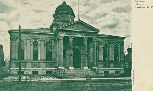 Postcard Antique View of Carnegie Library in Charlotte, NC.     K1