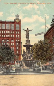 LPD44 Cincinnati Ohio  Postcard Tyler Davidson Fountain Square