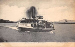 Oakland Ferry  Valley Line Boat Crossing River Vintage Postcard AA61461