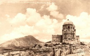 Vintage Postcard 1937 PhotoViejo Palacio Del Obispado Monterrey N.L. Mexico RPPC 