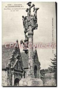 Postcard Old Calvary Brittany Calvary Lann?dern Saint Edern is Represent astr...