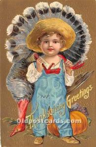  Thanksgiving Greetings Postcard 