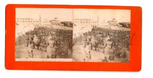 476204 ISRAEL Palestine Nazareth Russian pilgrims Vintage Timon STEREO PHOTO