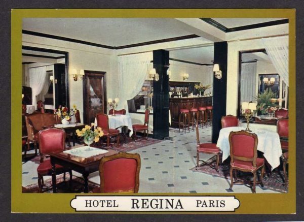 France Hotel Regina Le Grill Bar Place Pyramides Paris Postcard Carte Postale