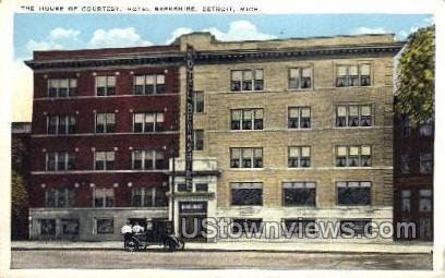 The House of Courtesy, Hotel Berkshire in Detroit, Michigan