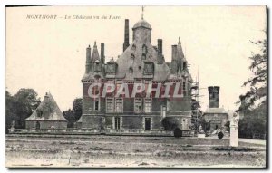 Old Postcard Montmort Chateau seen Park