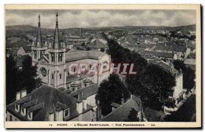 Vichy - L & # 39Eglise Saint Louis - Panoramic View - Old Postcard