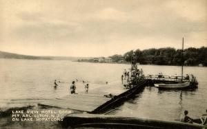 NJ - Mt Arlington. Lake View Hotel on Lake Hopatcong, Dock