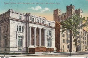 NEW HAVEN, Connecticut, 1900-10s; Byer's Hall and Sheff Vanderbilt Hall, Yale...
