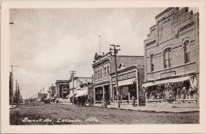 Barnett Avenue Lacombe Alberta AB City Cafe Unused Heliotype Postcard H38