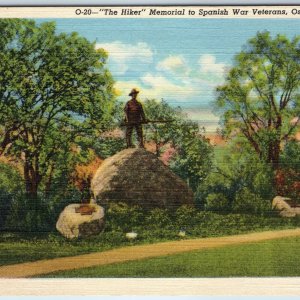 1941 Oshkosh, Wis. The Hiker Monument Spanish American War Veterans News WI A220