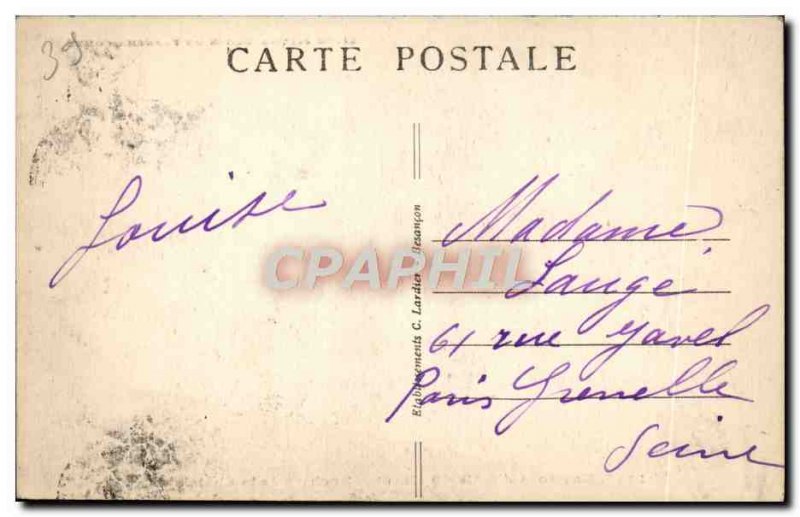 Old Postcard vicinity D & # 39Arbois Rochers De La Chatelaine