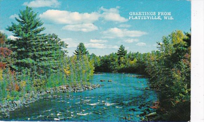 Wisconsin Greetings From Platteville 1973