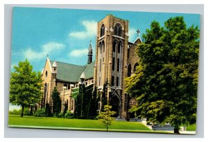 Vintage 1950's Postcard Grace Episcopal Church Cathedral Topeka Kansas