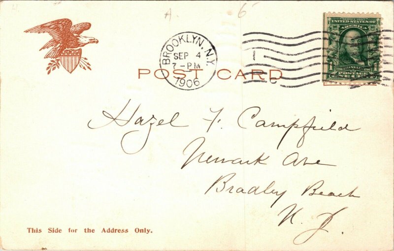 vintage Dreamland From the Chutes Coney Island NY - NEW YORK POSTCARD 1906