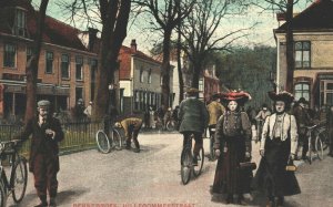 Netherlands Bennebroek Hillegommerstraat Vintage Postcard 03.79