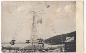 Somerset; Flying Machine, Old Pier, Weston Super Mare PPC, 1908 PMK