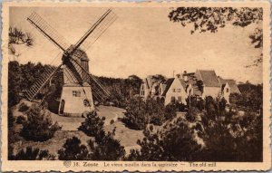 Belgium Zoute Le Vieux Moulin Dans la Sapiniere The Old mill Postcard C049