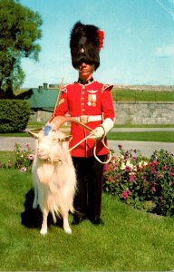 Canada Quebec Citadel The Corporal In Charge Of The Mascot baptiste&quo...