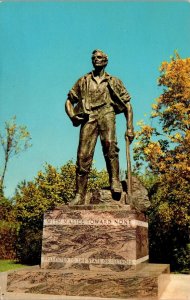 Abraham Lincoln from New Salem Statue New Salem State Park IL Postcard PC157