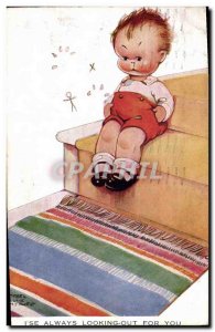 Old Postcard Fantasy Illustrator Child