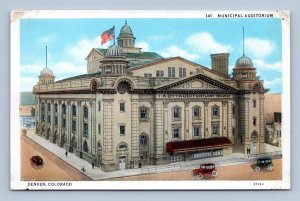 Municipal Auditorium Denver  Colorado CO  UNP WB Postcard M1