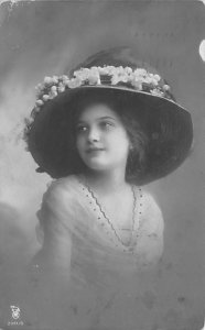 Hats Post Card Lady wearing Hat 1910