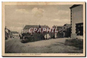 Neuilly en Donjon Postcard Old National Road