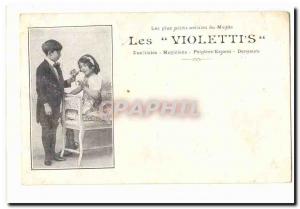 Old Postcard The smaller artists of the world & # 39s Violetti The duo musici...