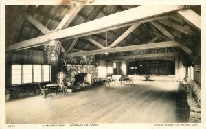 RPPC California Camp Radford Interior Lodge Putnam Studios 23-6562