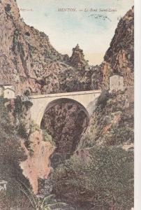 BF12300 menton le pont saint louis france front/back image