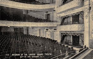 Interior of the Lincoln Square theater New York, USA Theater Unused 