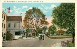 MA, North Scituate, Massachusetts, Main Street, The Plymouth Way, Tichnor 118335